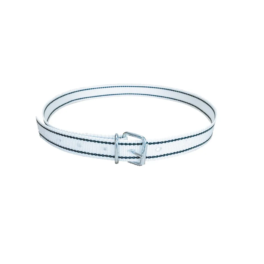 Boyun Askı Kayışı Beyaz / Siyah Delikli 40mm