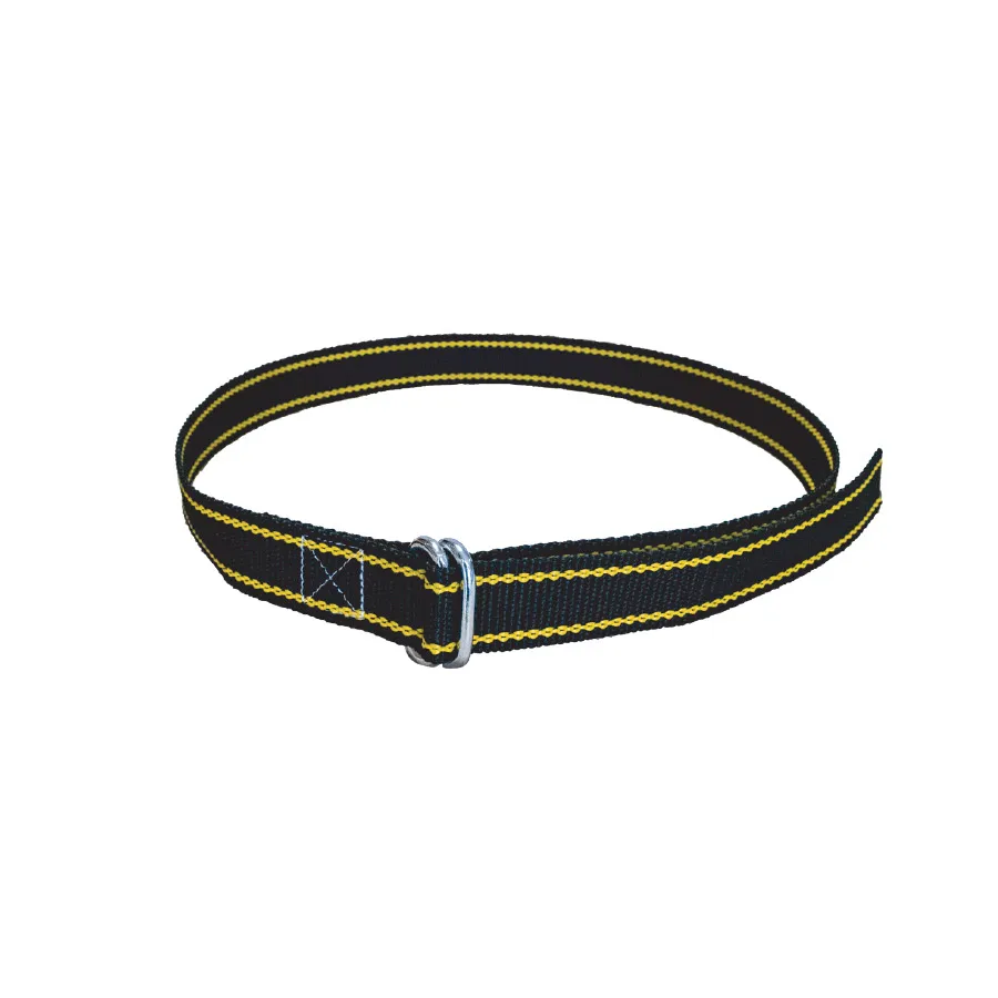 Boyun Askı Kayışı Siyah / Sarı Oval Tokalı 40mm